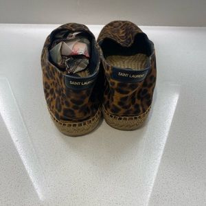 YSL espadrilles. Rare. Cheetah print.